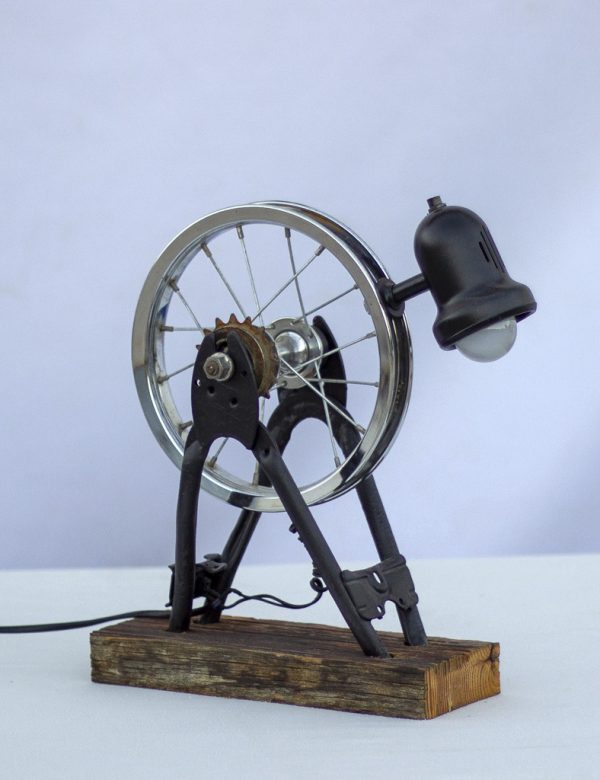 lampara rueda de bici